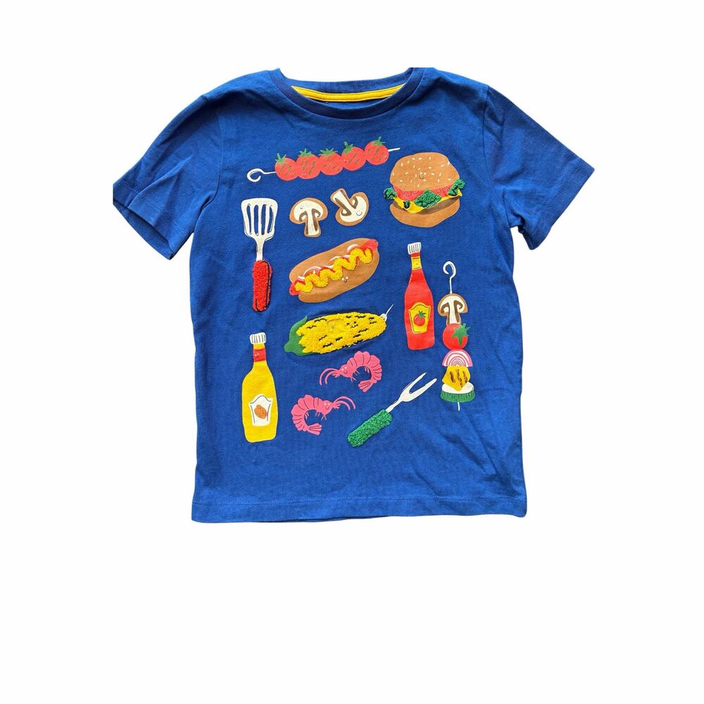 Mini Boden Cookout Boucle Graphic Tee 5/6 Years